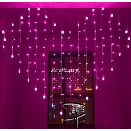 2x1.6m Heart Shape LED String Lights LED Christmas Lights Garlands Multicolor Holiday Wedding Decor Curtain lamps EU/US/UK/AU