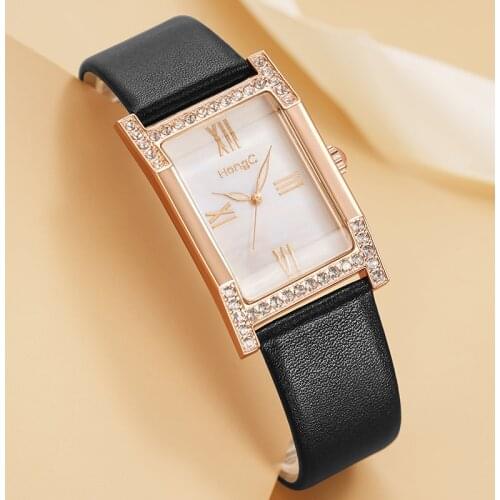 TDATMS Ladies Watch With Leather Strap