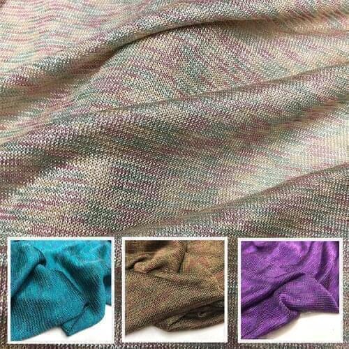 New super skin friendly linen elastic mercerizing knitting pure cotton color silk like fabric imported jacquard cotton fabric