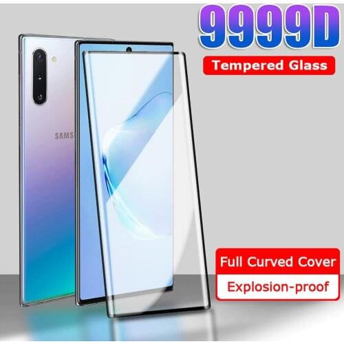 Full cover tempered glass for samsung galaxy note 8 9 note 10 plus pro lite phone screen protector smartphone protective film