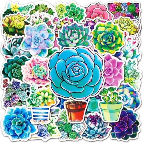 10/30/50PCS Plants Flowers Cartoon Stickers Aesthetic Cute Skateboard Suitcase Guitar Luggage Laptop Sticker Graffiti Decals