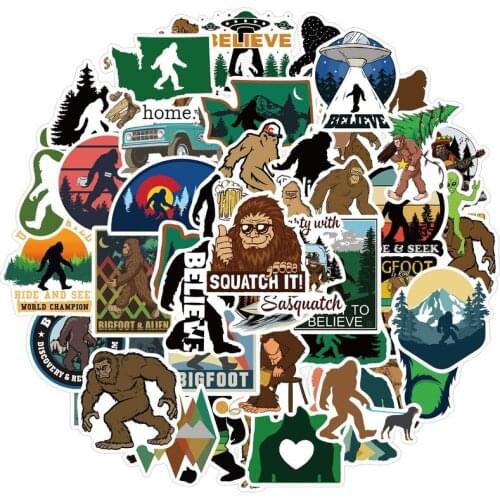 10/50pcs Bigfoot Savage Graffiti Waterproof Skateboard Travel Suitcase Phone Laptop Luggage Stickers Cute Kids Toys