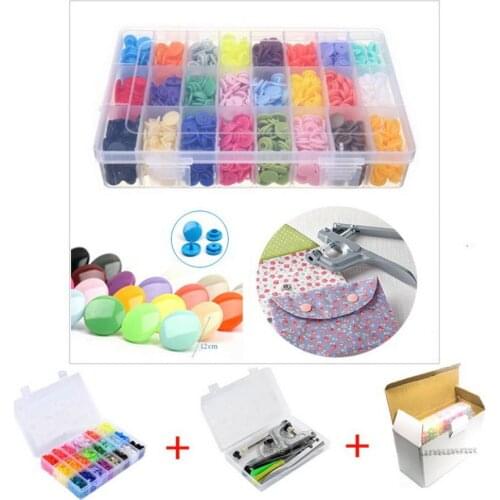 10set 360pcs Plastic T5 Snaps Button With U Shape Fastener Snap Pliers Set sport toy