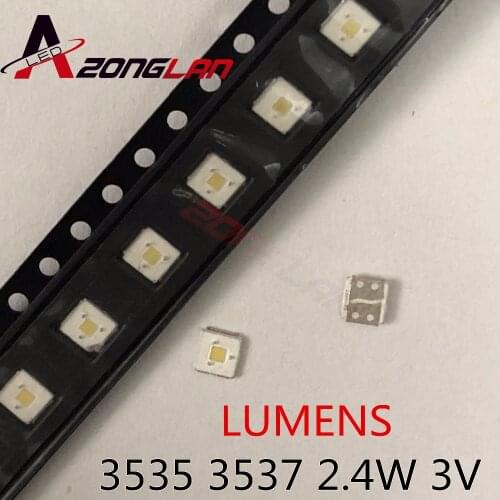 1000PCS Original LUMENS LED 3535 Light Beads Cool white High Power 2.4W 3V For LED LCD TV Backlight Applicatio