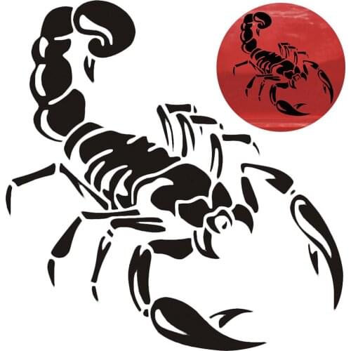 3D Scorpion Pattern Car Stickers Car Garland Front and Rear Bumper Car Stickers Cover Scratches Car Scorpion Stickers Decoration