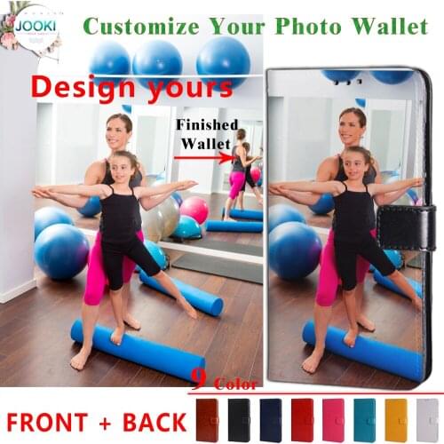 A91 Personalised photo Case ForSamsung A91 Luxury Leather Flip Card Wallet Phone Cover ForSamsung Galaxy A91 Custom Photo Case