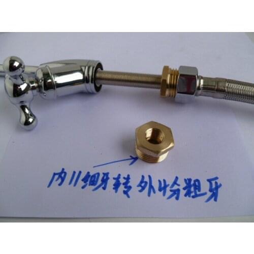 Vidric Faucet adapter 2 variable 4 points copper nut 2 points gooseneck faucet screw converted to 4 points outer wire hose