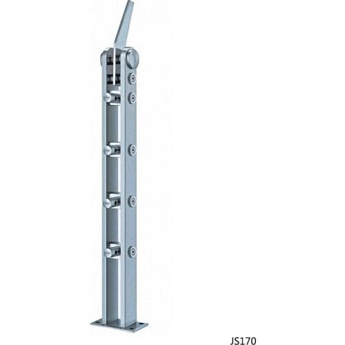 Freeshipping 950mm JS170 Column Customade Floor Mount Newel Handrail Armrest Post Pillar Pole for Staircase