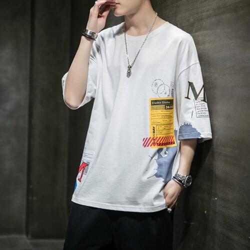 New Clothing Fashion T Shirt Men Cotton Mens Summer Tshirts Male Oversized Tee Shirts Casual T Shirt Tee for Man Streetwear