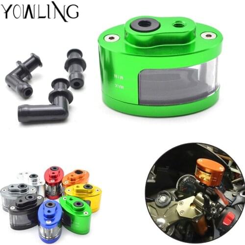 Motorcycle CNC Clutch Brake Pump Fluid Tank Reservoir Oil Cup For Augusta SUZUKI GSR400 GSR600 GSR750 B-KING1300 HONDA CB400 R6