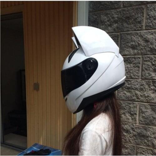Motorcycle Helmet Men and Women Racing Personality Four Seasons Safety Helmet Cat Ear Helmet