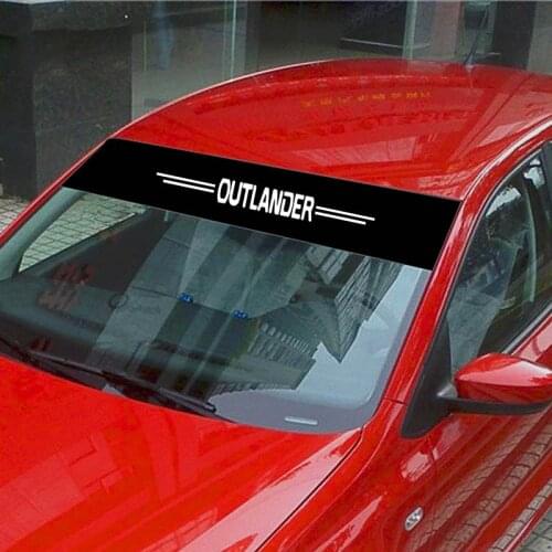 Car Sticker For Mitsubishi Outlander Decoration Decals Car Front Rear Windshield Prevent Sunlight Reflection Styling Accessories