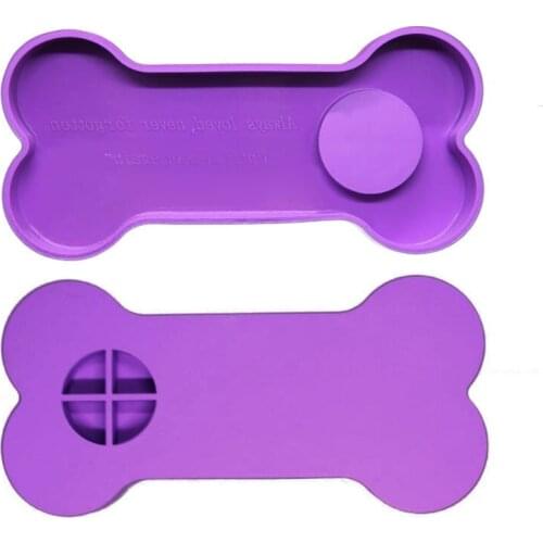 Memorial Pet Bone Tombstone Resin Mold Dog Keepsake Gravestone Silicone Mould