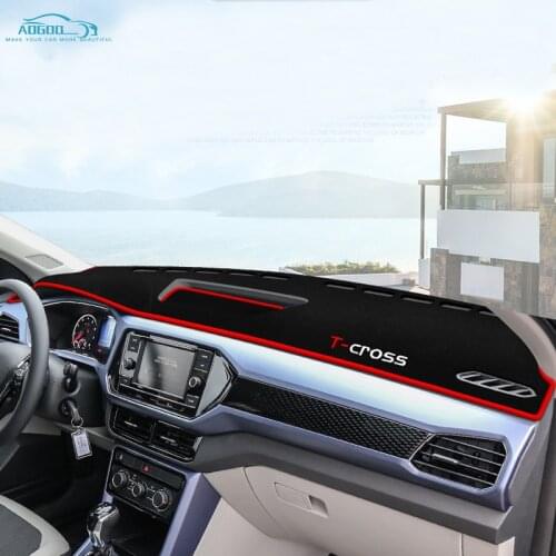 For VW T-Cross Tcross Anti-Slip Mat Dashboard Cover Pad Sunshade Dashmat Car Accessories with Logo