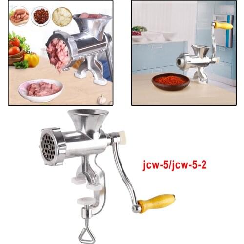 Manual Meat Grinder, Aluminum Alloy Mincer Table Hand Crank Mincer Kitchen Home Use Tool