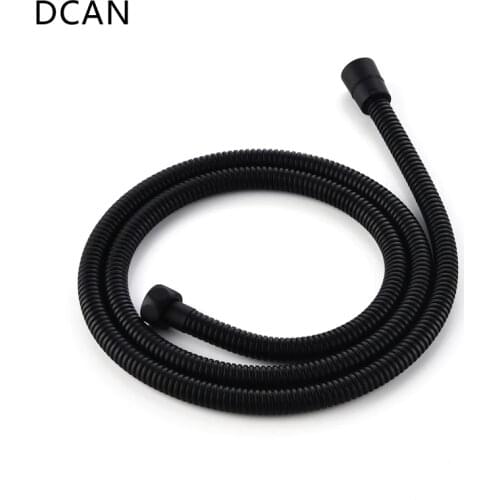 DCAN Plumbing Hoses Stainless Steel Black Shower Hose 1.5m Plumbing Hose Bath Products Bathroom Accessories Shower Tubing/Hoses