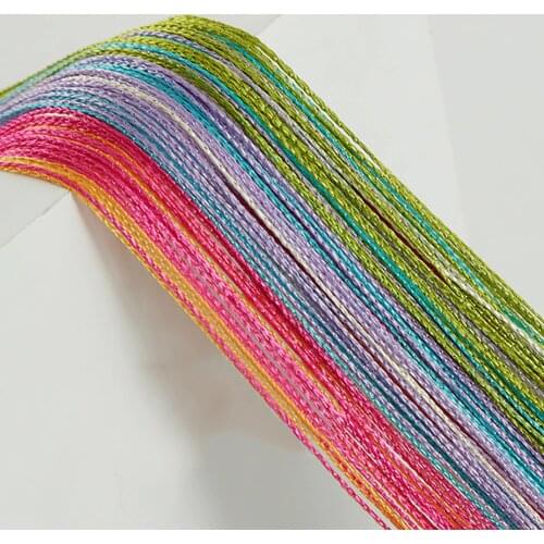 Color Silk Tassel Curtains 1x2m Tassel Curtains Window Partition Home Decoration Curtains