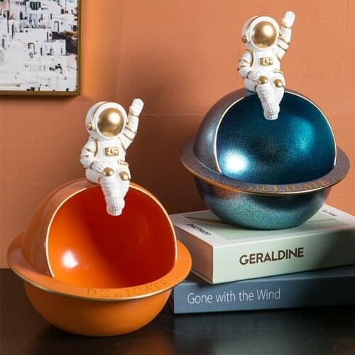 Creative Astronaut Figurines Storage Ornaments Home Decoration Accessories Modern Living Room Desktop Crafts Cosmonaut Sculpture