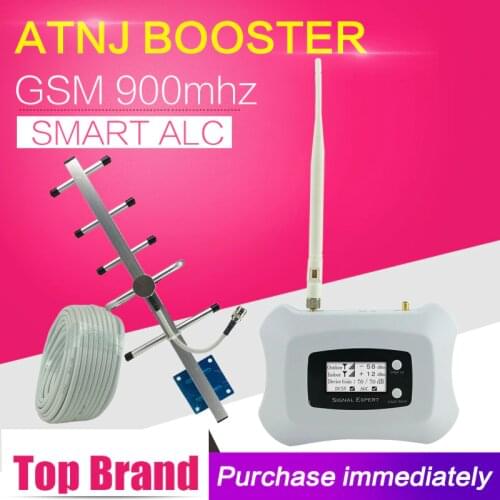 ATNJ GSM 900 Booster GSM Cell Phone Signal Booster GSM 900mhz Mobile Phone Repeater Cellular Amplifier Yagi Antenna 20m Cable