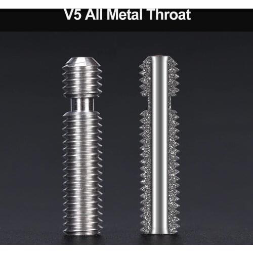 Top Quality V5 Throat All Metal Heat Break feed MK8 nozzle throat M6 Short distance 3d printer parts for extruder hotend 1.75MM
