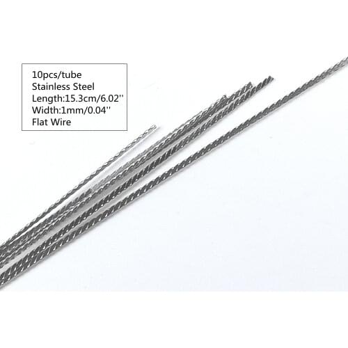 Dental Retainer Wire Flat Plate Twist Wires Straight Orthodontic