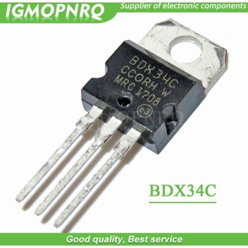 10pcs BDX34C TO-220 BDX34 TO220 Complementary Darlington Transistors