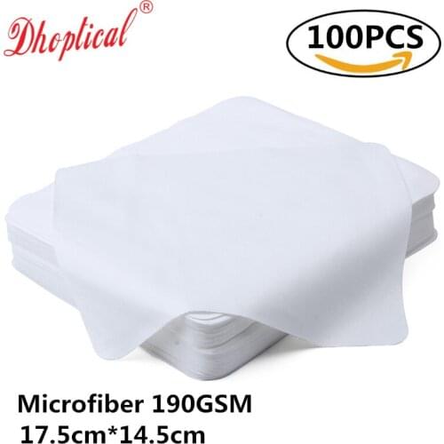100pcs lens cloth microfiber 100% 190GSM japan material 15cm*18cm good quality by dhoptical
