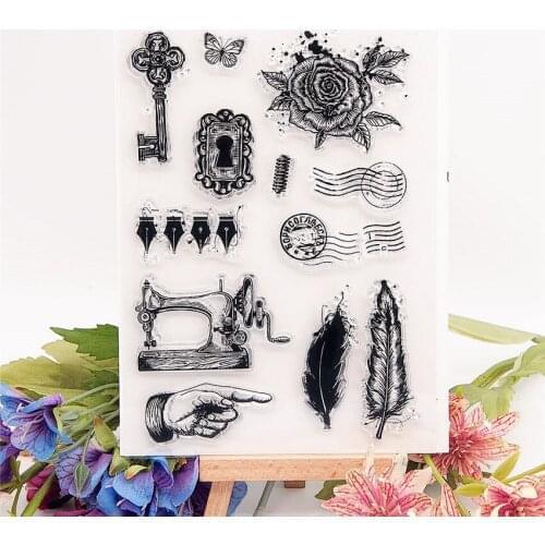 11.5x16cm handcraft party Transparent Seal Clear Stamps Cutting Dies Roller Stamps DIY Scrapbook Album / Card Production Easter