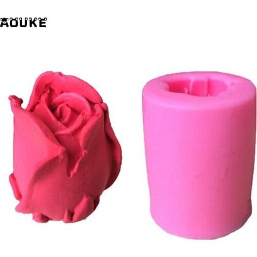 3D Rose Flower Series Soap Liquid Silicone Mold Cake Pastry Candy Mould Jello Pudding Chocolate Molds Ice Cube DIY Baking Tools