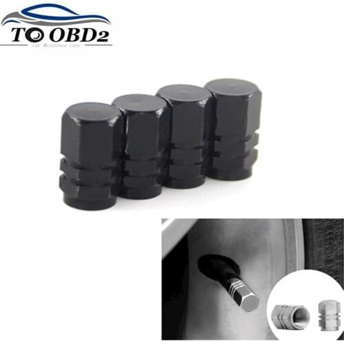 4pc/lot Theftproof Aluminum Car Wheel Tires Styling Accessories Dustproof Cover Tyre Stem Air Caps Airtight Cover Tire Valve