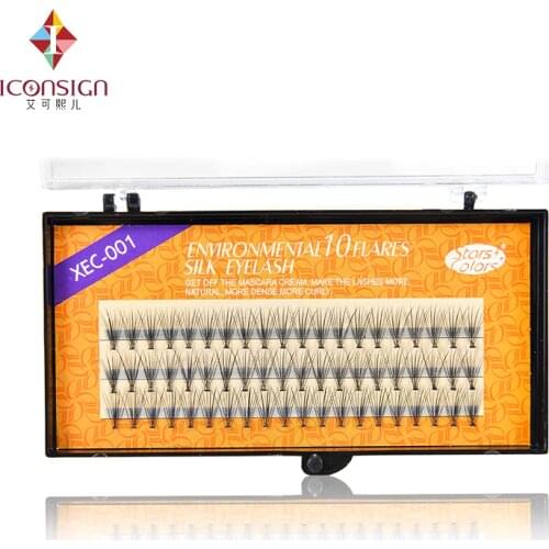 7 Boxes/Lot Makeup Silk Eyelashes 60 Bunches 10D Eyelash Extensions Makeup Extensions beauty tools