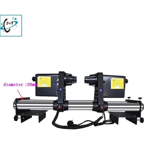 Auto media feeding system for Mutoh VJ1604 Mimaki DX5 DX7 head paper take up reel system receiving double motor Paper Collector