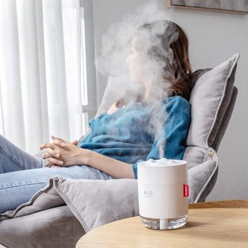 White Snow Mountain Humidifier 500ML Ultrasonic USB Aroma Air Diffuser Romantic Night Lamp Humidificador Office Home Difusor