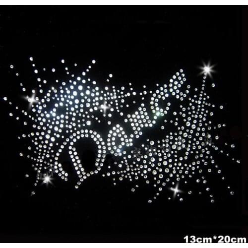 Free ship!1lot=8 pc!New letters hotfix rhinestones heat transfer design iron on motifs, DIY motif rhinestones