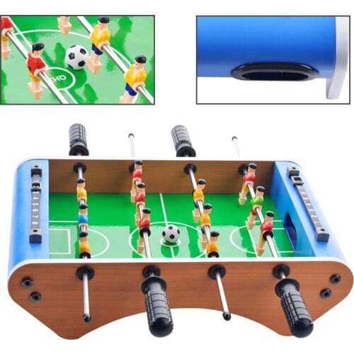 Wooden Table Soccer Table Mini 4-pole Table Soccer Machine Table Top Football Family Fun Game
