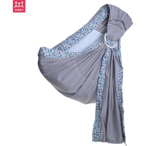 Sandexica Breathable Baby Sling Baby Ring Slings Infant Baby Wrap Carrier Backpack Bebe Carrying Belt Maternal Baby Product Gray