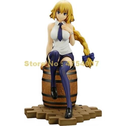 Anime fate/ stay night alter sitting barrel tattoo pvc action figure collectible model doll 20cm Toy