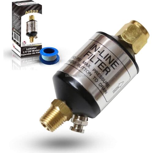 LEMATEC Air Compressor Filter Heavy Duty Air Compressor Water Oil Separator Air Dryer Air Line Filter Taiwan Made