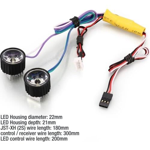 G.T.POWER High Power System Headlight Super Bright LED Light / Lamp for RC Car RC Crawler Airplane Boat Accessories