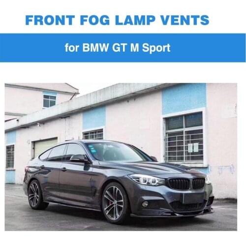 Body Kits Accessories Fog Light Eyebrow Carbon Fiber For BMW 3 Series GT M Sport Fog Lamp Frame Trims Decoration 2013-2020