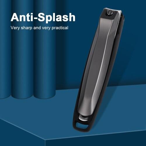 BNG TA53 Nail Clippers Stainless Steel Black Manicure Finger Nail Cutter Thick Hard Toenail Scissors Tools
