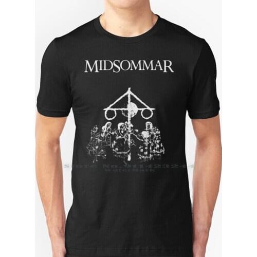 Midsommar ( ? ) T Shirt 100% Pure Cotton Midsommar Ari Aster Folk Horror Halloween Creative Trending Vintage Cool Gift Euro Us