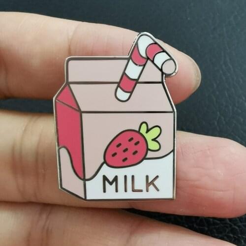 Cute milk pin