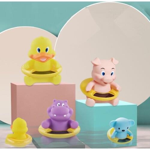 Cute Small Animal Shower Thermometer Bebe Cartoon Digital Thermometer Baby Bath Pool Accessory Pool Toys Baby Bath Toy Newborn