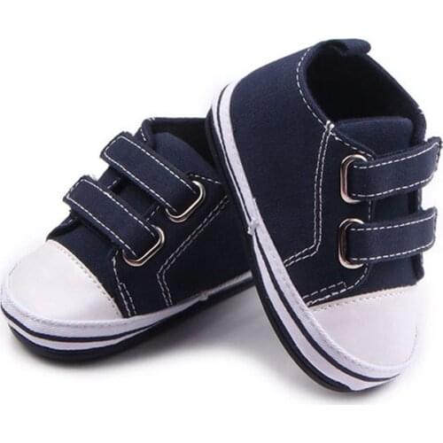 0-18M baby shoes girls canvas hook & loop baby boy shoes newborn shoes baby moccasins sneaker zapatos de recien nacido F24