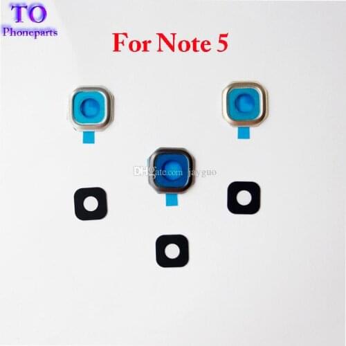 New Rear Back Camera Glass Lens+Frame Housing Cover Case For Samsung Galaxy Note 4 N910F Note 5 N9200 N920F
