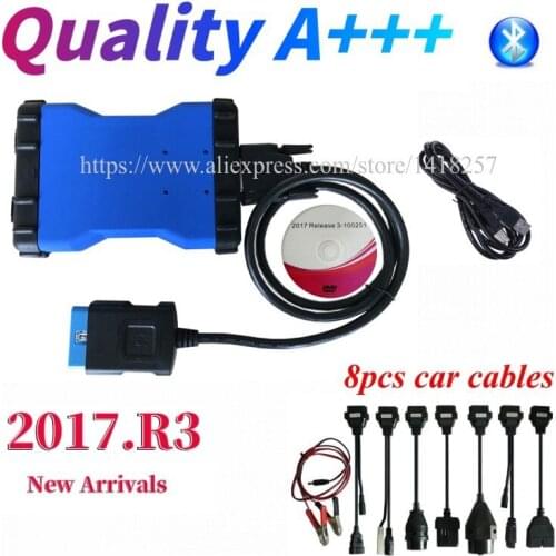 New Blue VD TCS CDP Plus 2017R1 2016R0 Free keygen Bluetooth vd ds150e cdp for delphis car trucks OBD2 scanner Diagnostic Tool