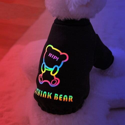 Pet Clothes For Small Dog Cat Reflective bear pets clothing Teddy pet cat Bomei snowRachel sweater for chihuahua teddy bulldog