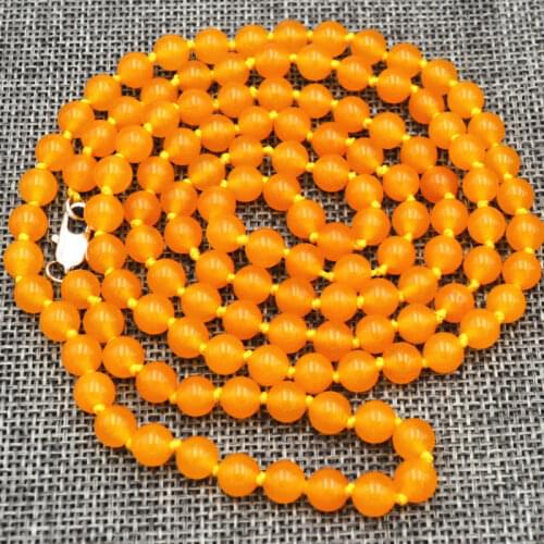 Wholesale good New Beautiful 6mm Brazil Beads Necklace 36 "AA -jewelry -jewelry