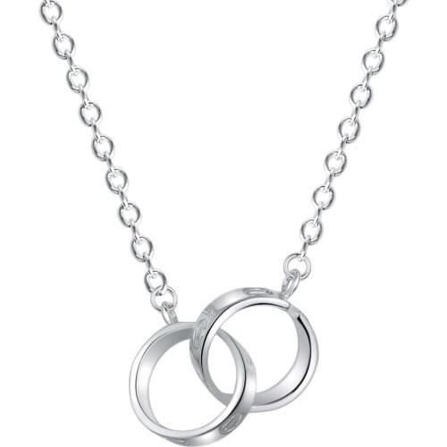 Wholesale Fashion Jewelry Necklace For Women Lady Wholesale Charm Silver Color Fashion Jewelry Pendant AN565/agraixya